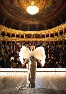 Marguerite in performance: "I am obsessed with cinema as she is obsessed with music and opera."